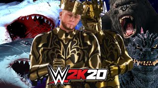 KING KONG & GODZILLA vs JAWS & THE MEG vs SUPER GAMING FAMILY ULTIMATE EDITION | WWE 2K20