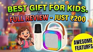 Sirf ₹200 Me Bachon Ke Liye Sabse Best Gift 😍 | Kids Wireless Microphone Speaker Review