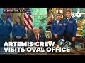 Artemis crew visits Oval Office