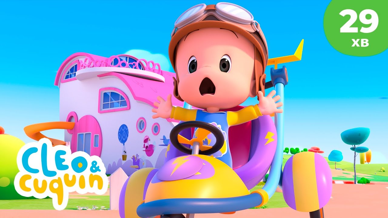 Клео та Кукiн 🏎️ Перегони 🏁 Улюблені дитячі мультики 🎬 Cleo & Cuquin