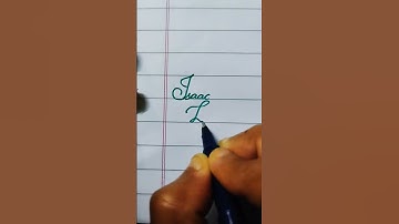 Isaac and Laasya in cursive writing✍️#cursivewriting #handwriting #cursivehandwriting #calligraphy