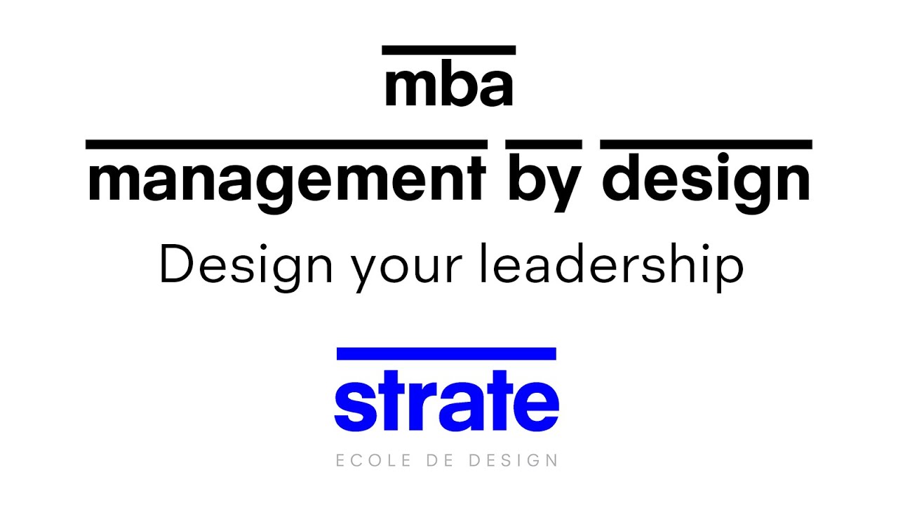Mba Indesign Management Présentation du MBA Management by Design - YouTube