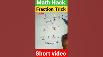 math shorts 🔥🔥| Fraction Trick | simplification maths | #shorts #short #shortvideo