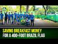 They Skipped Breakfast to Build a MASSIVE 400-Foot Brazil Flag | FIFA | NTV Global