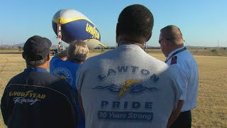 Goodyear celebrates 45 years in Lawton community with visit from blimp