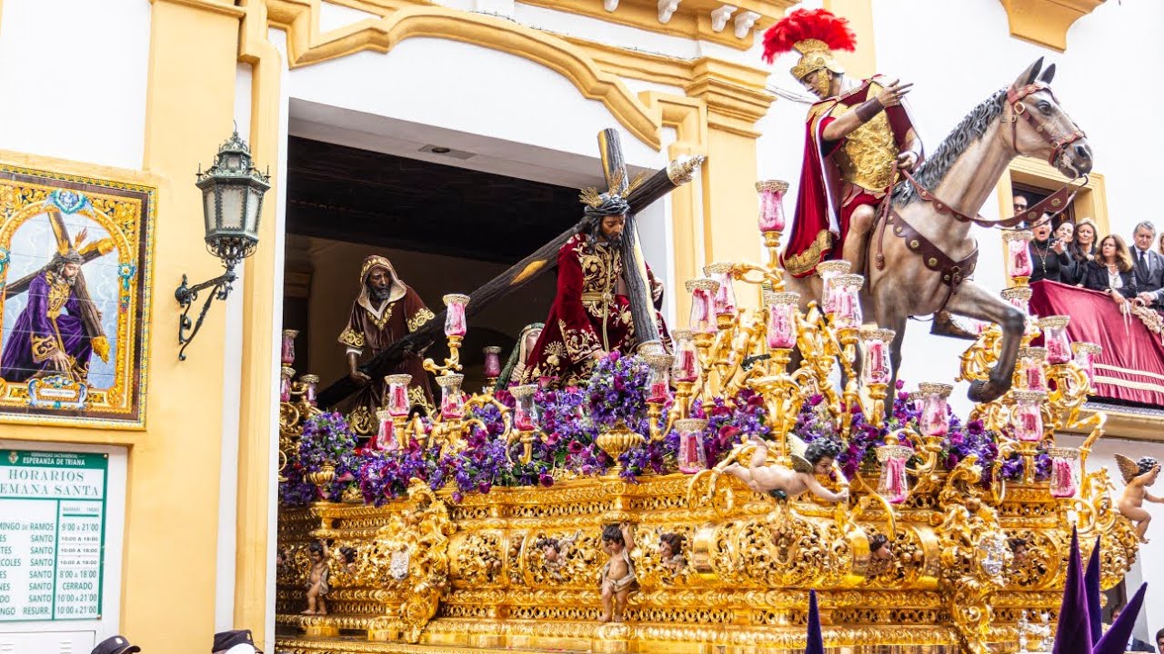 4K || Entrada Tres Caídas de Triana 2025 || BCT Tres Caídas de Triana || Semana Santa Sevilla 2025