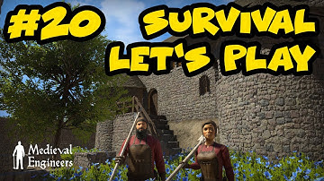 Circular Farming Machine: First Prototype - E20 - Medieval Engineers - Survival Let’s Play