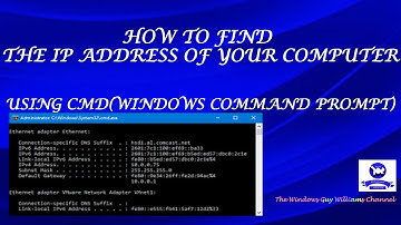 How to find the ip address of your computer using cmd(command prompt)