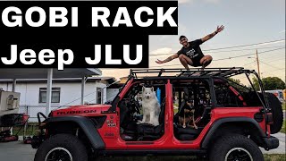 Jeep Wrangler JLU Gobi Rack with Soft Top