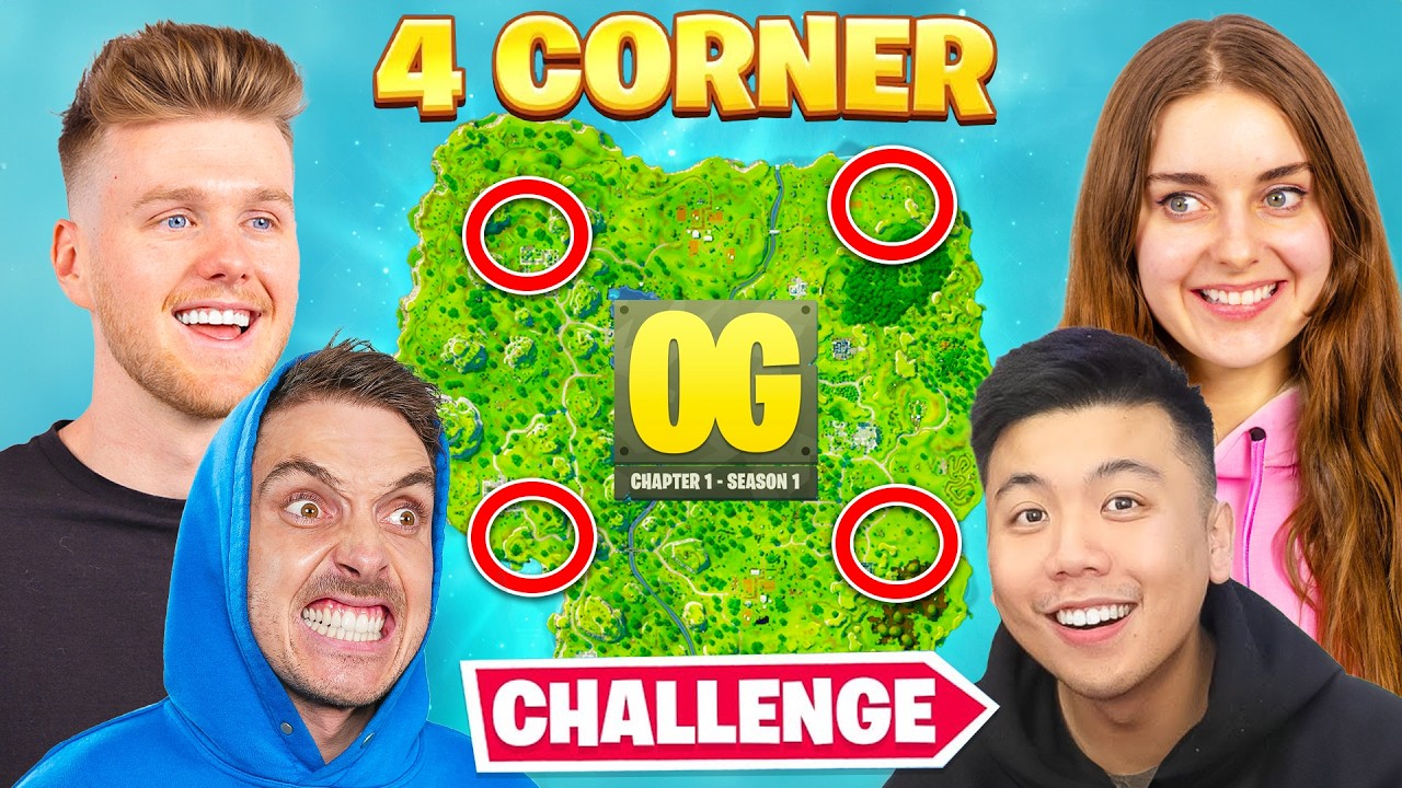 The OG FORTNITE 4 CORNER Challenge!
