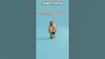 Minecraft cloth subdivision and cloth simulation #minecraft #animation #minecraftshorts#satisfying