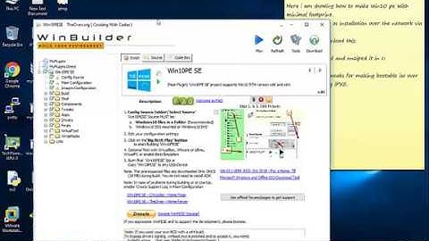 Creating Win10 PE iso for Installing over the network via iPXE