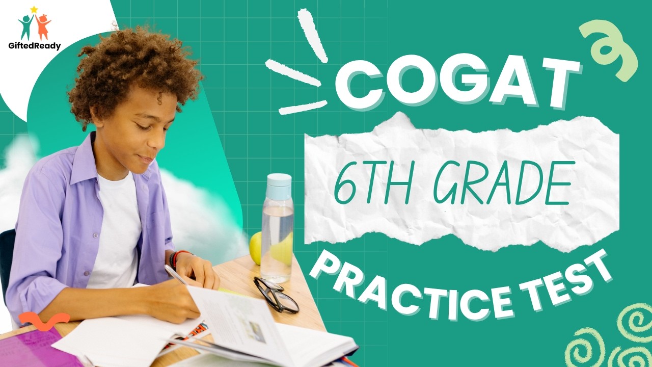 CogAT 6th Grade Test: Exam-like Practice Questions &amp; Overview [Level 12] - YouTube