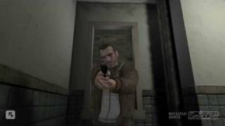 GTA 4 IV PC roman hit by a car + police headshot