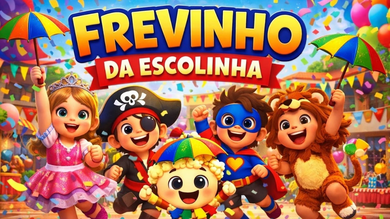 Frevinho da Escolinha 🎉 Música de Carnaval Infantil para Dançar Sem Para