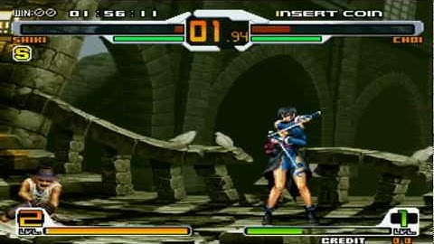 SNK vs Capcom SVC Chaos - Shiki (DJ) Vs. Choi Bounge (CPU)