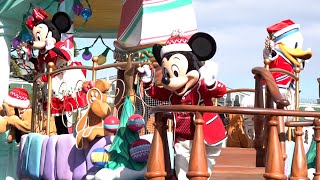 【TDL】 ディズニークリスマス2021で期間限定パレード　東京ディズニーランド『ミッキー＆フレンズのグリーティングパレード：ディズニー・クリスマス』(Tokyo Disneyland)