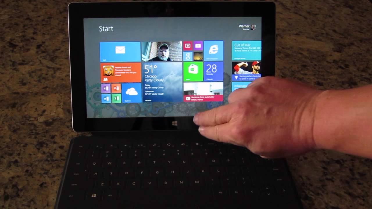 Surface 2 Navigation Tour - YouTube