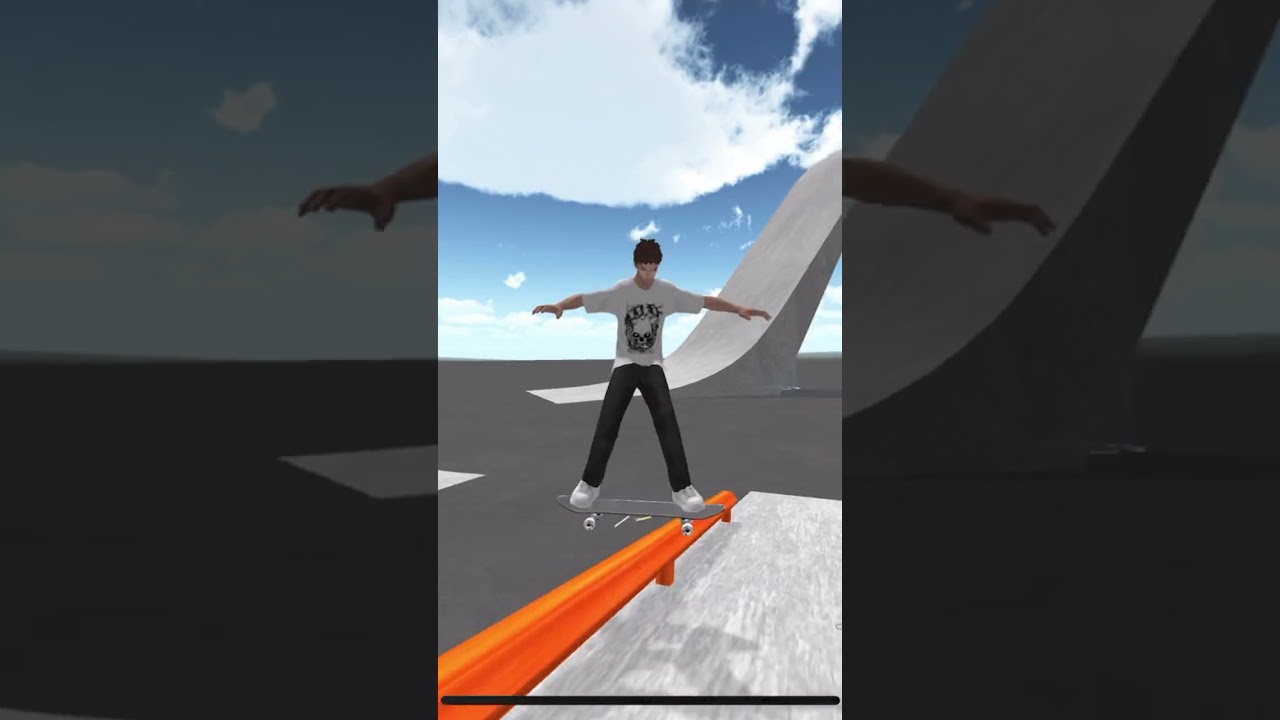 Skate space boardslide 