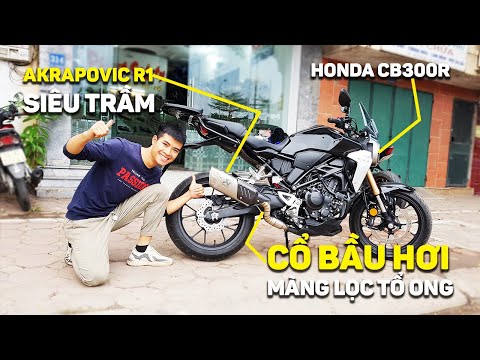 Video CB300R độ pô cứ Akrapovic R1 mà quất | ĐẸP , HẦM HỐ,... - youtube