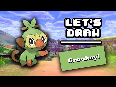 Let39s Draw Grookey  Pokemon Sword and Shield