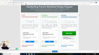 Handwriting Practice Worksheet Maker