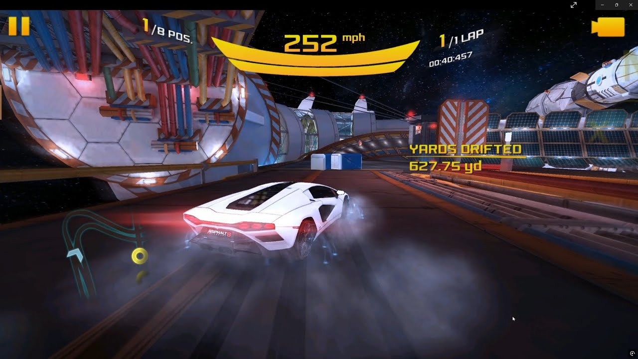Asphalt 8: How to drift: Asteroid Chase: FASTEST ROUTE