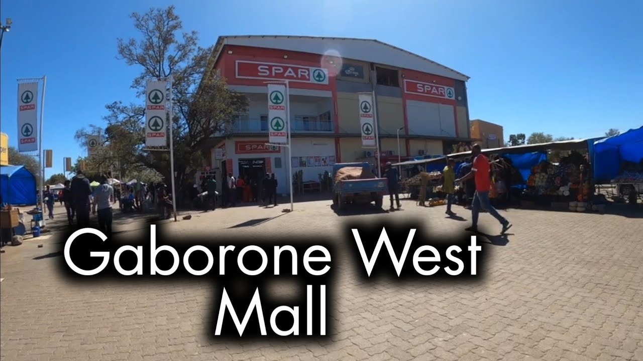 Gaborone West shopping complex - YouTube