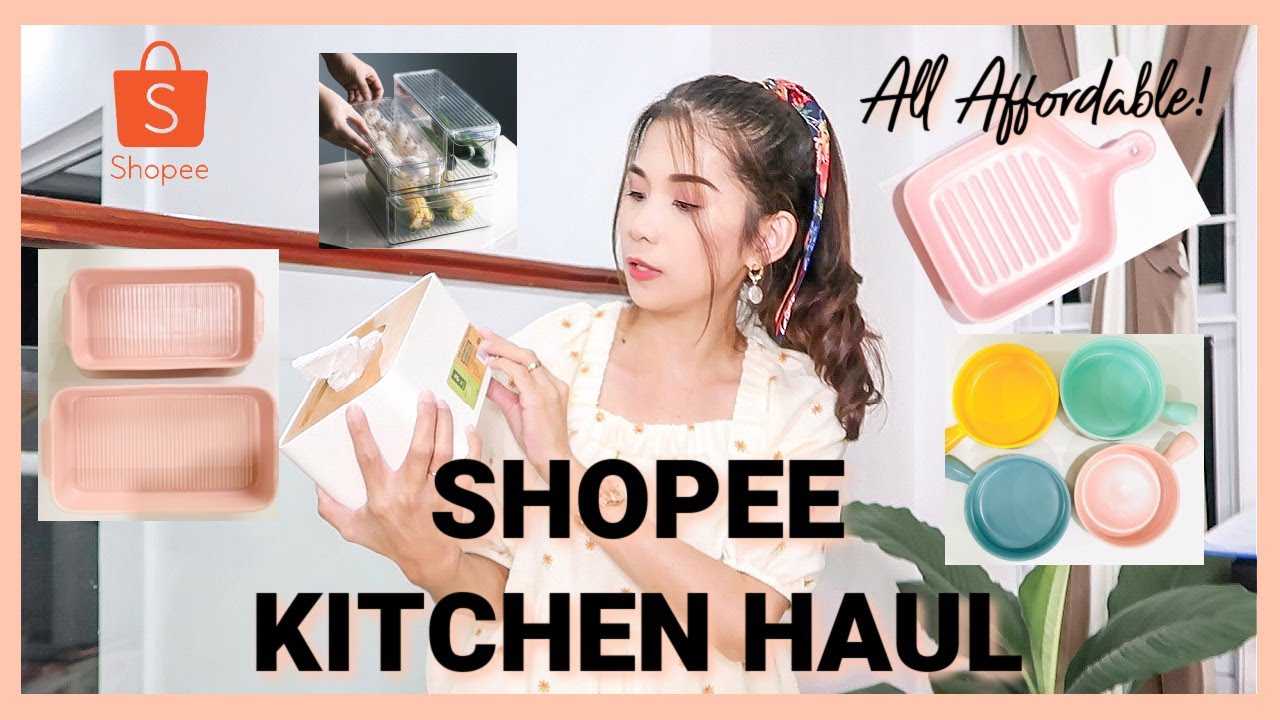 SHOPEE HAUL KITCHEN ESSENTIALS, REF ORGANIZERS AND HOME FINDS YouTube