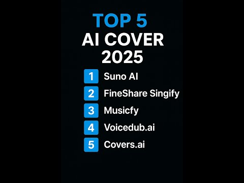Top 5 AI Cover Tools 2025 – Best AI Song Cover Generators