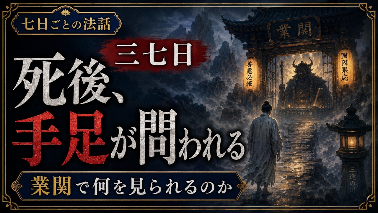 【三七日の法話】死者は「業関」で何を問われるのか?!