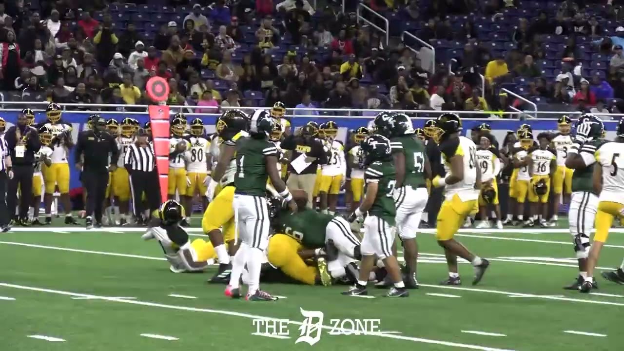 Detroit King 2025 OLB Michael Job full game highlights vs. Cass Tech