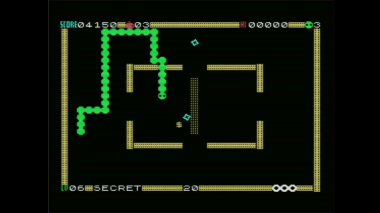 Cross Snake 2.0 Preview (2020 12 26) by Fabrizio Caruso (MSX1 version)
