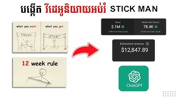 របៀបបង្កើត វីដេអូអប់រំ Stickman ដោយប្រើប្រាស់ Ai | How to Create Motivation Stickman Videos Using AI