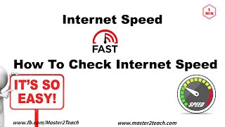 How to check internet speed - Check Internet Bandwidth