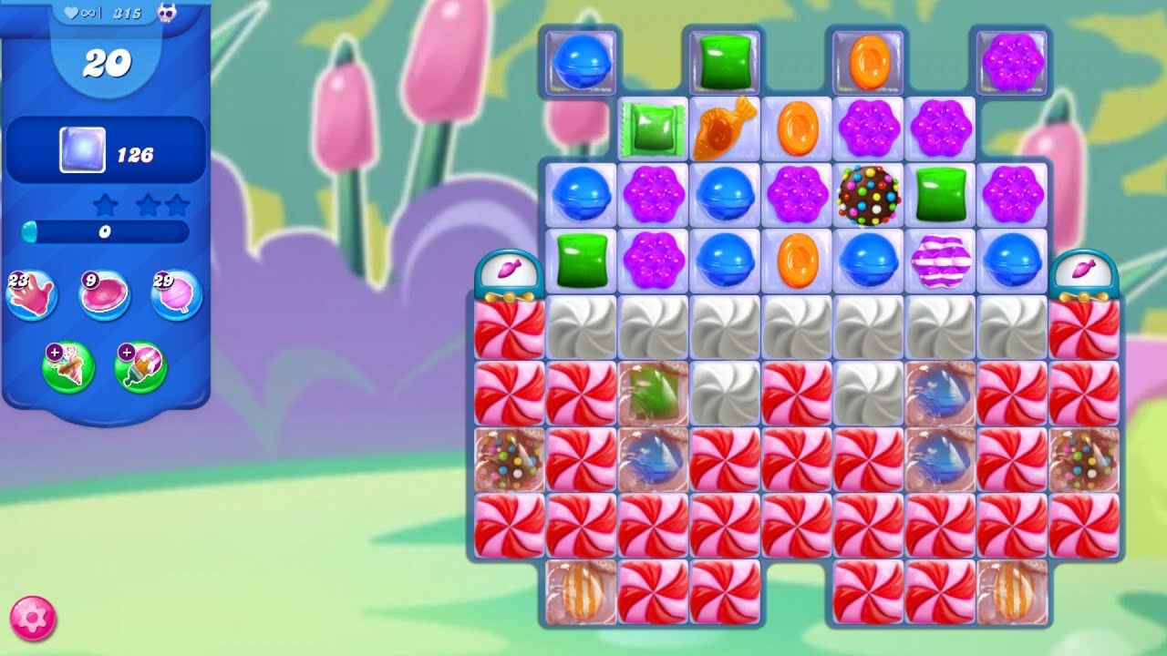 Candy Crush Saga level 315 - YouTube