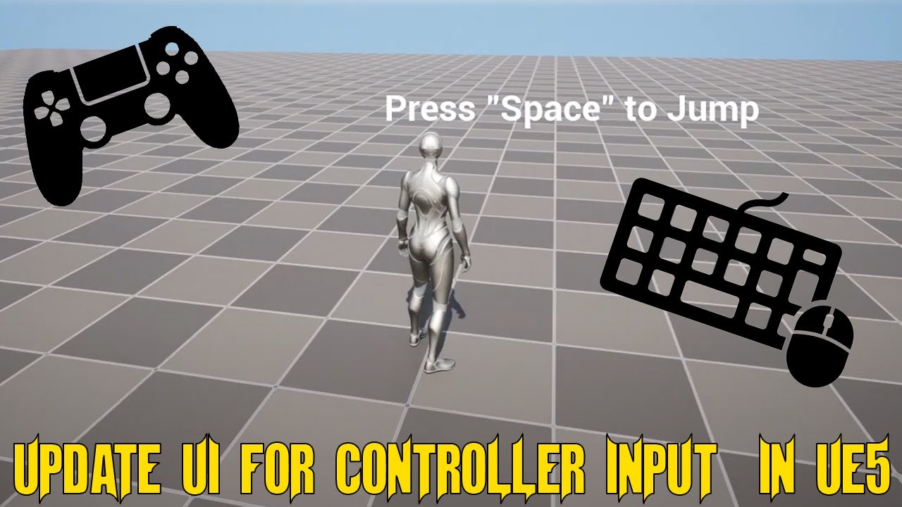 Controller Text Unreal Engine - Automatically Update UI HUD Text for Game Controller or ...