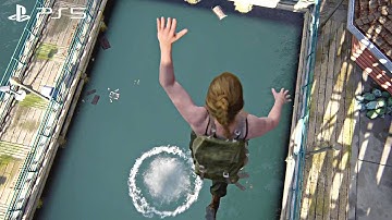 Abby Overcomes Her Fear Of Heights To "Save" Owen Scene - The Last Of Us 2 PS5