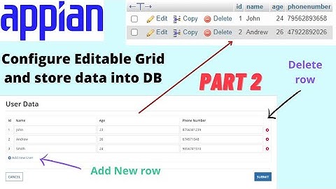 Editable Grid Part 2 | Use Editable Grid in Process Model | Store Data in DB
