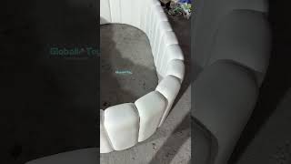 Luxury Pearl White Soft Play Ball Pit Fence | Modern Indoor Playground Equipment for Toddlers 🤍