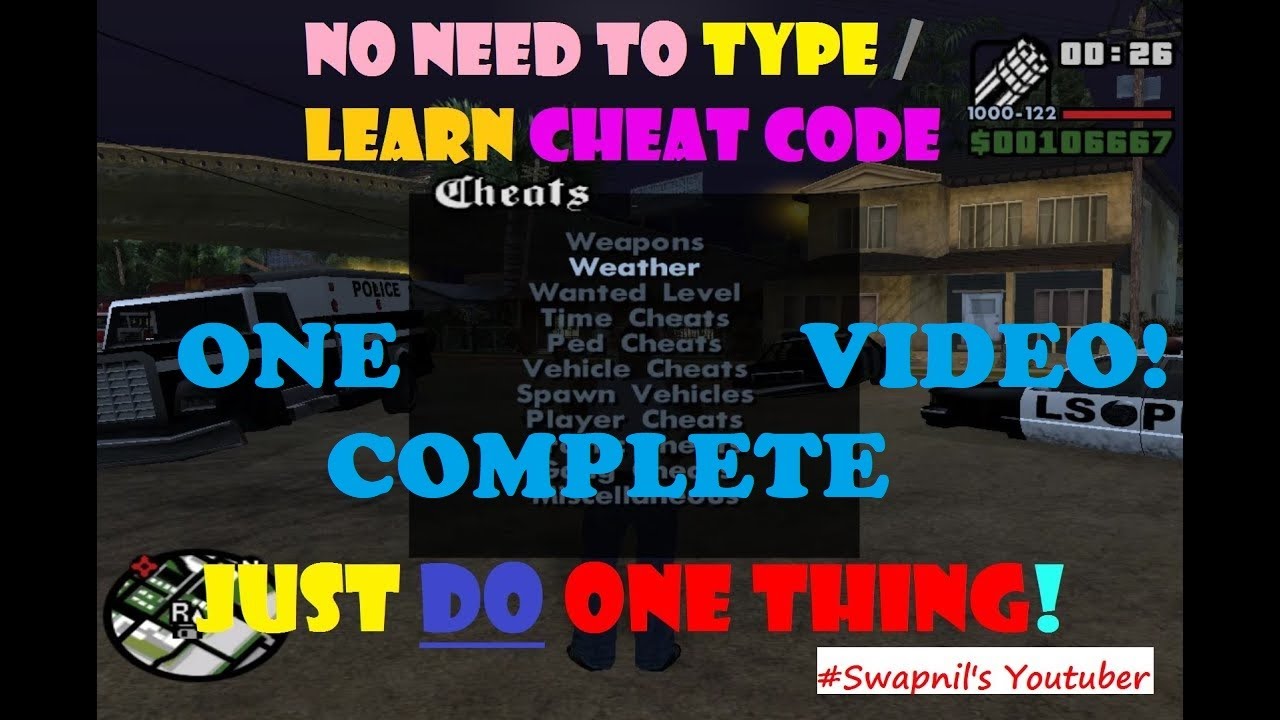 How to install Cheat Menu In GTA San Andreas Pc | GTA San Andreas Me ...