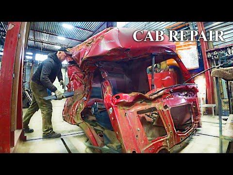 Сложный ремонт кабины грузовика / The most difficult truck cab repair / Розыгрыш