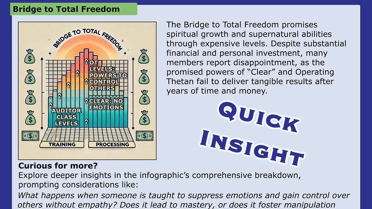 Bridge to Total Freedom - Scientology Quick Insights (Infographic)