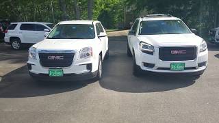 2016 GMC Terrain vs Acadia side by side-