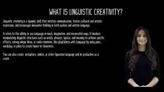 What is Linguistic Creativity (No Sound Video)