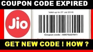 If your reliance jio preview offer coupon code has expired or you want
to extend its validity , dont worry here is a way get generate new bar
in...