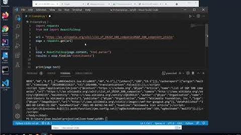 B02 BeautifulSoup Table