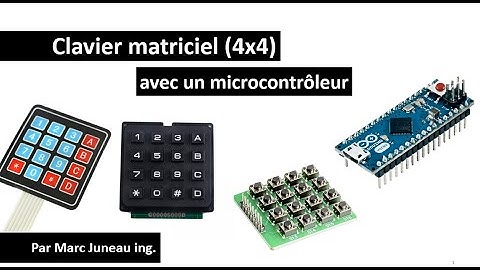 Clavier matrice et microcontrôleur