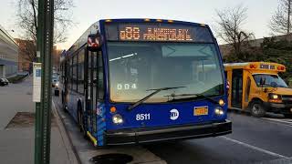 MTA New York City Bus EXCLUSIVE: 2018 Nova Bus LFS 8511 On The Q88 Bus Route (FULL SHORT RIDE)