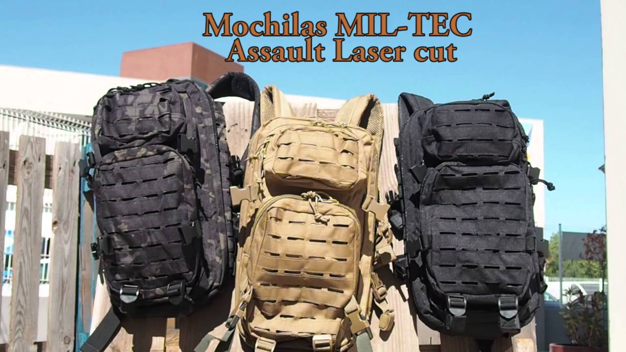 Mochila tactica militar US Assault SM MilTec en color rojo